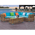 Double PE rattan wicker sofa sets wicker furniture